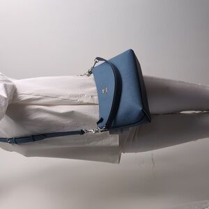 Coach CE584 Clara Leather Shoulder Crossbody Bag Silver/Light Mist (Firm Price)